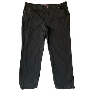 Gloria Vanderbilt Women Denim Straight Leg Jeans Size 16W, Black